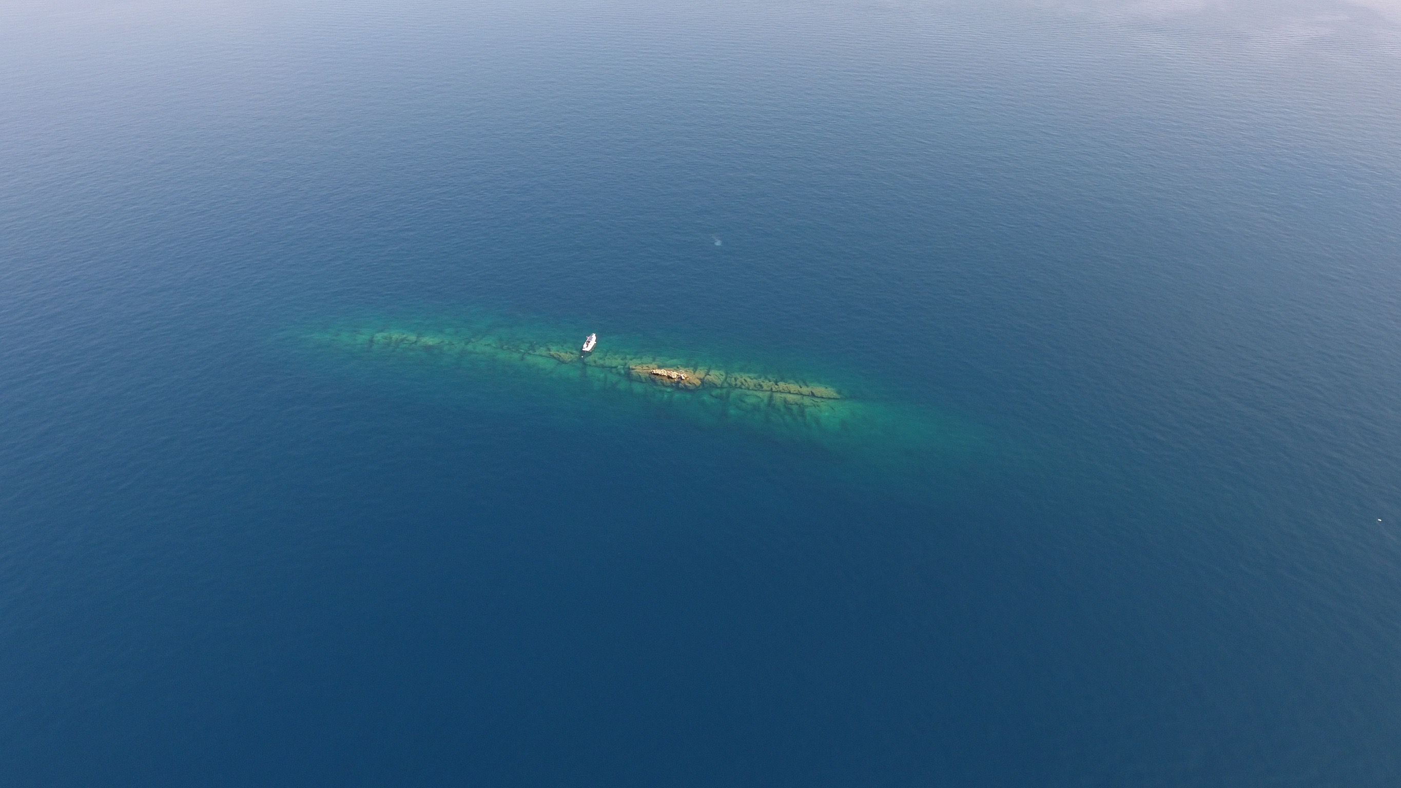 Otočić Bačvića from air