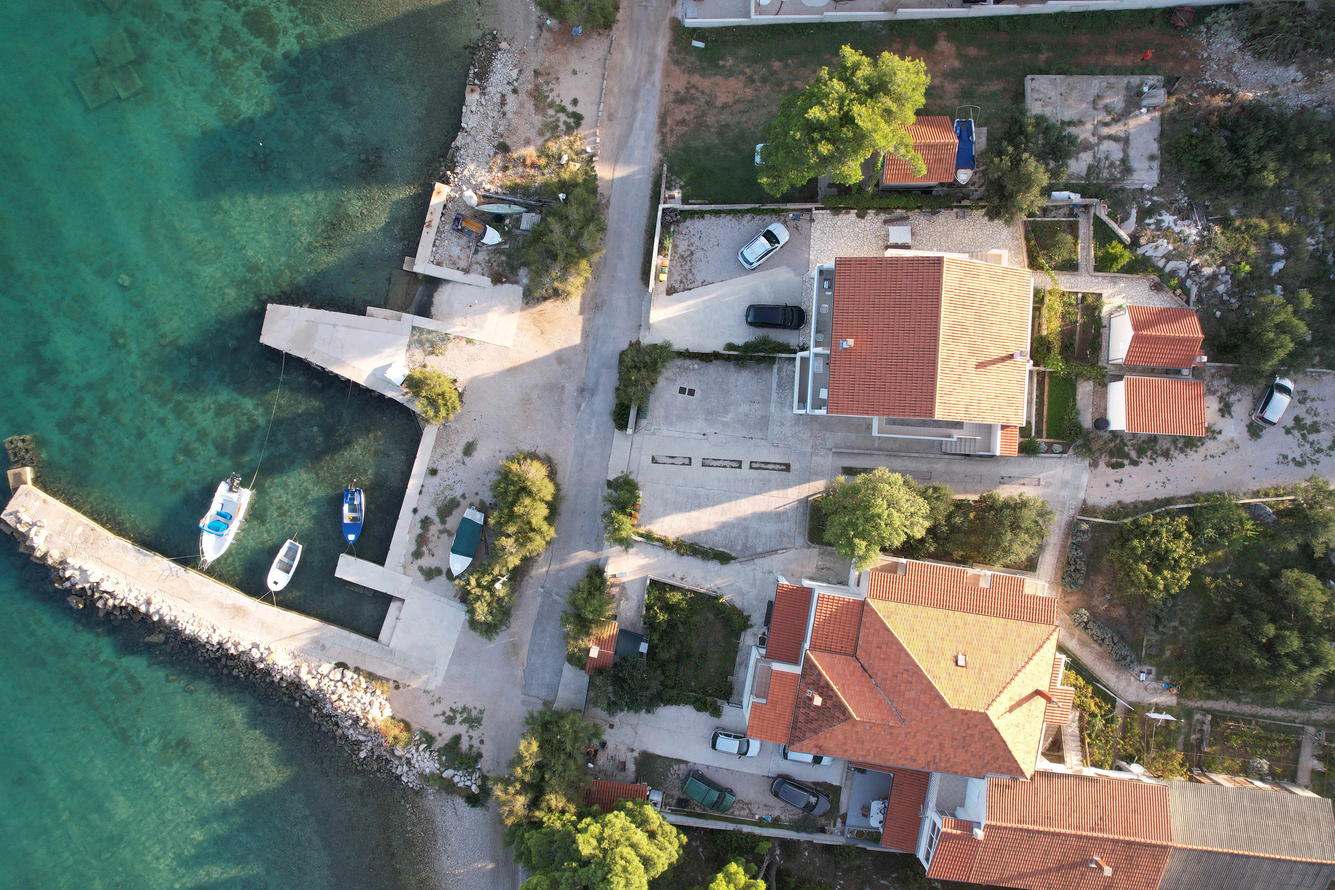 Dive center from seen from the air